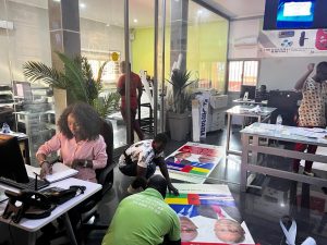 Produção do Roll Up para visita oficial do presidente de Cabo Verde 360v2