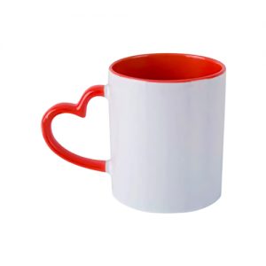 Caneca de cerâmica coração