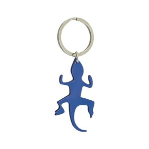 Porta chaves em forma de lagarto azul