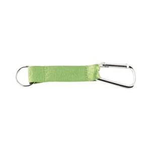 Porta-chaves com fita e mosquetão verde