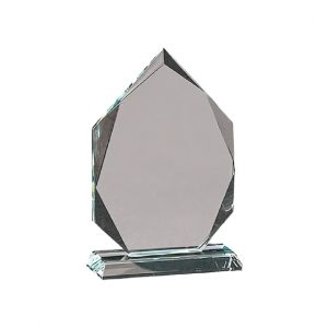 Troféu em vidro 1400 g de 16 cm