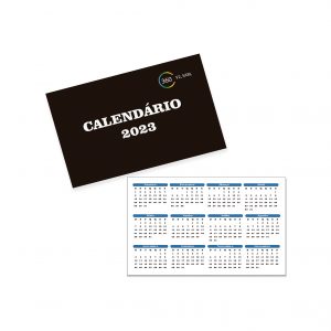 Calendários de bolso 85 x 55 mm