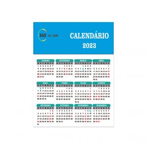 Calendários de parede 297 x 210 mm A4