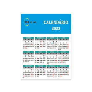Calendários de parede 297 x 210 mm A4