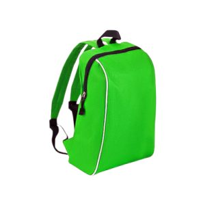 Mochila em poliéster 600D com alças alcochoadas verde
