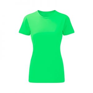 T-Shirt women 65 poliéster 35 algodão verde