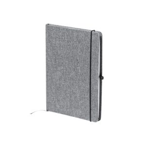 Bloco de notas de linha nature com capas rígidas em RPET