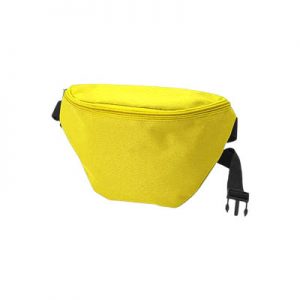 Bolsa em poliéster 600D com dois compartimentos amarelo