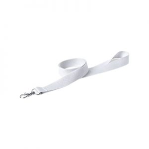 Lanyard simples poliéster branco