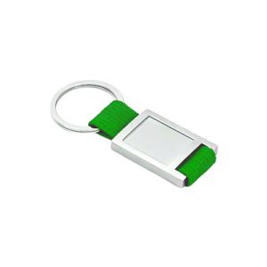 Porta-chaves Anchor em metal e webbing verde