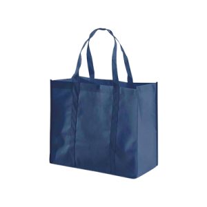 Saco em non-woven 80 grs com alças de 50 cm azul marinho