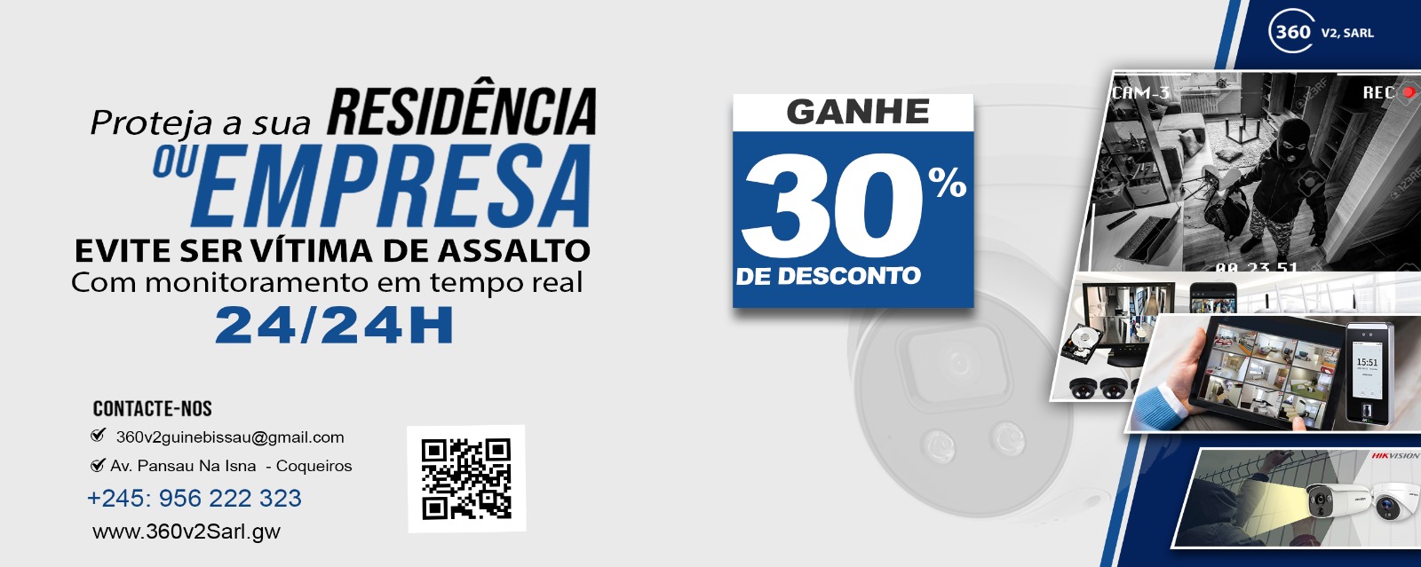 Promoção -30% camaras videovigilância